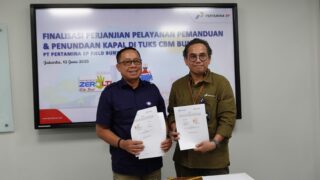 Pelindo dan Pertamina EP Sepakati Kerja Sama Jasa Pemanduan dan Penundaan Kapal di CBM Bunyu